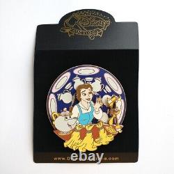 Disney Auctions Pin Beauty & the Beast Belle Spinner Be Our Guest LE 500 Rare