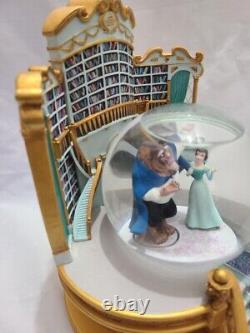 Disney BEAUTY AND THE BEAST in the Library with Their Friends Snowglobe ©1991