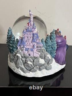 Disney BEAUTY & The BEASTWinter Bird Feeding SceneMusical Box Snow Globe