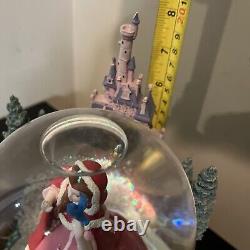 Disney BEAUTY & The BEASTWinter Bird Feeding SceneMusical Box Snow Globe