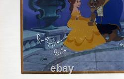Disney BEAUTY and THE BEAST Cel Double Signed Rare signatures limited edition