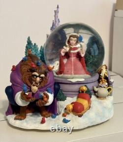 Disney Beauty AndThe Beast SnowGlobe Musical Figurine Belle Birds