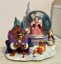 Disney Beauty AndThe Beast SnowGlobe Musical Figurine Belle Birds