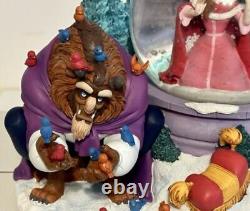 Disney Beauty AndThe Beast SnowGlobe Musical Figurine Belle Birds