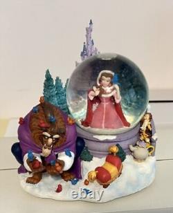 Disney Beauty AndThe Beast SnowGlobe Musical Figurine Belle Birds