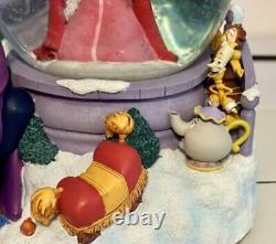 Disney Beauty AndThe Beast SnowGlobe Musical Figurine Belle Birds