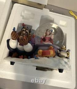 Disney Beauty AndThe Beast SnowGlobe Musical Figurine Belle Birds