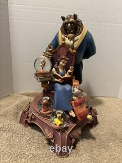 Disney Beauty And The Beast 10th Anniversary Multi Mini Snowglobes Statue