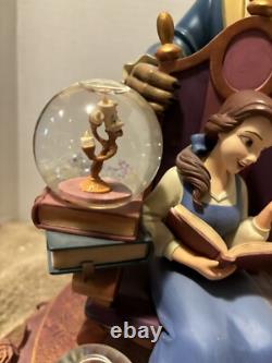 Disney Beauty And The Beast 10th Anniversary Multi Mini Snowglobes Statue