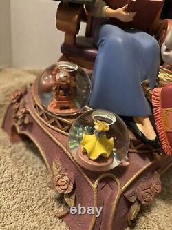 Disney Beauty And The Beast 10th Anniversary Multi Mini Snowglobes Statue