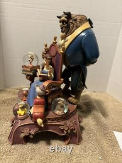 Disney Beauty And The Beast 10th Anniversary Multi Mini Snowglobes Statue