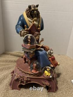 Disney Beauty And The Beast 10th Anniversary Multi Mini Snowglobes Statue