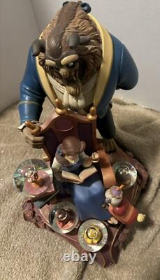 Disney Beauty And The Beast 10th Anniversary Multi Mini Snowglobes Statue