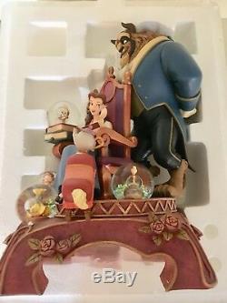 Disney Beauty And The Beast 10th Anniversary Snow Globe