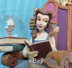 Disney Beauty And The Beast 10th Anniversary Snow Globe-Rare