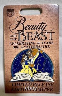 Disney Beauty And The Beast 30th Anniversary 4 Pins LE & Rarely Seen Green Dress
