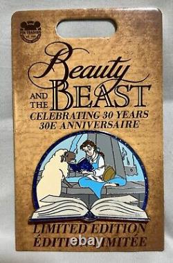 Disney Beauty And The Beast 30th Anniversary 4 Pins LE & Rarely Seen Green Dress