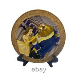 Disney Beauty And The Beast 3D Relief Plate Limited to 5000 Worldwide Used
