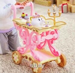 Disney Beauty And The Beast Be Our Guest Singing Tea Cart Play Set-new