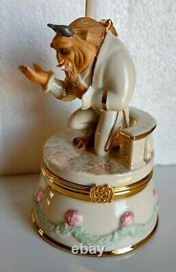 Disney Beauty And The Beast, Beast Treasure Box by Lenox. Pre-owned, Box Damage