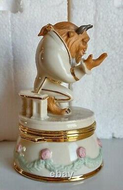 Disney Beauty And The Beast, Beast Treasure Box by Lenox. Pre-owned, Box Damage