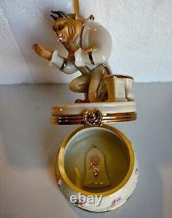 Disney Beauty And The Beast, Beast Treasure Box by Lenox. Pre-owned, Box Damage