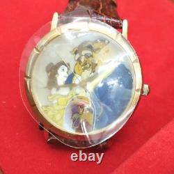 Disney Beauty And The Beast Belle Clock Watch Music Box Princess? Very good+