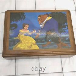 Disney Beauty And The Beast Belle Clock Watch Music Box Princess? Very good+
