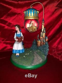 Disney Beauty And The Beast Belle Hanging Snow Globe Ornament HTF