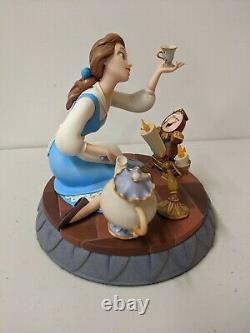 Disney Beauty And The Beast Belle Markrita Figurine With Beast Pin
