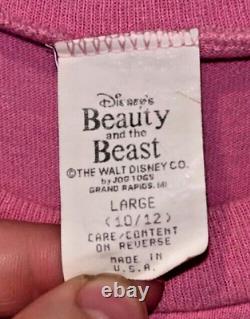 Disney Beauty And The Beast Belle Tee Sz L 10/12 Vintage Single Stitch