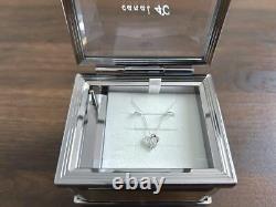 Disney Beauty And The Beast Canal 4C K10 White Gold Necklace