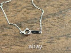 Disney Beauty And The Beast Canal 4C K10 White Gold Necklace