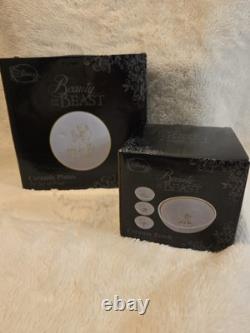 Disney Beauty And The Beast Ceramic Bowls And Plates Set Of 4 Each