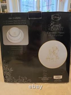 Disney Beauty And The Beast Ceramic Bowls And Plates Set Of 4 Each