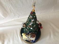 Disney Beauty And The Beast Christmas Tree Statue Danbury Mint Rare