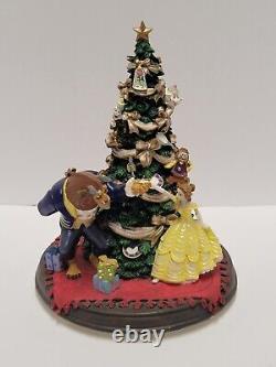 Disney Beauty And The Beast Christmas Tree Statue With Music -Lights 8