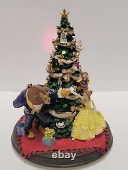 Disney Beauty And The Beast Christmas Tree Statue With Music -Lights 8