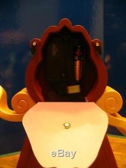 Disney Beauty And The Beast Cogsworth Clock New Le 1500 Rare