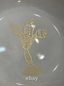 Disney Beauty And The Beast Complete Dish Bowl Set Of 4 NIB Vandor Ceramic Rare
