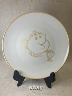 Disney Beauty And The Beast Complete Dish Bowl Set Of 4 NIB Vandor Ceramic Rare