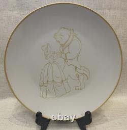 Disney Beauty And The Beast Complete Dish Bowl Set Of 4 NIB Vandor Ceramic Rare