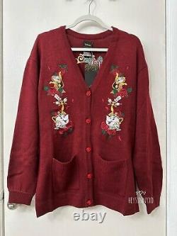 Disney Beauty And The Beast Enchanted Objects Cardigan Size S