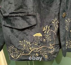 Disney Beauty And The Beast Exclusive Hot Topic Tuxedo Velvet Navy Blazer 3X