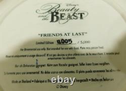 Disney Beauty And The Beast Friends At Last Limited Edition 4005 Of 5000 Plate