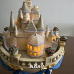 Disney Beauty And The Beast Hourglass Musical Snow Globe with Lights Flaws Works
