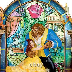 Disney Beauty And The Beast Illuminated Musical Sculpture by Bradford Exchange