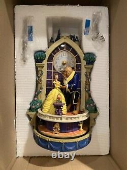 Disney Beauty And The Beast Illuminated Wall Clock From Bradford Exchange NEW