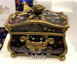 Disney Beauty And The Beast Jewelry Box Accessory Case Treasure Chest Motif