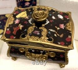 Disney Beauty And The Beast Jewelry Box Accessory Case Treasure Chest Motif